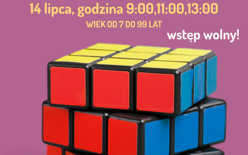 Plakat na warsztaty z kostki Rubika (9)