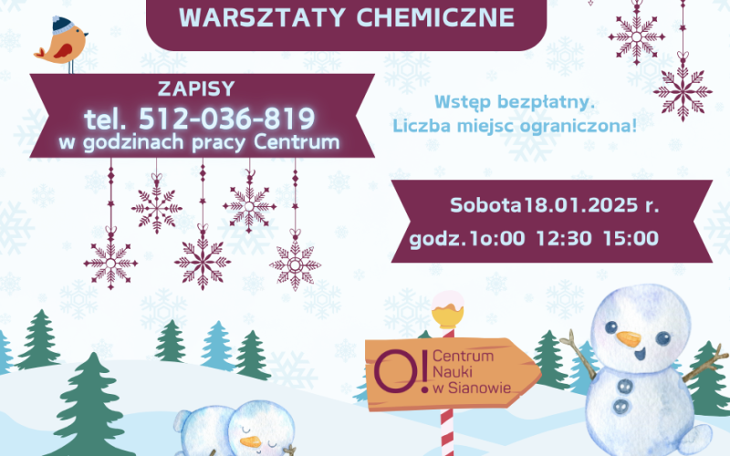 Zimowe WARSZTATY CHEMICZNE