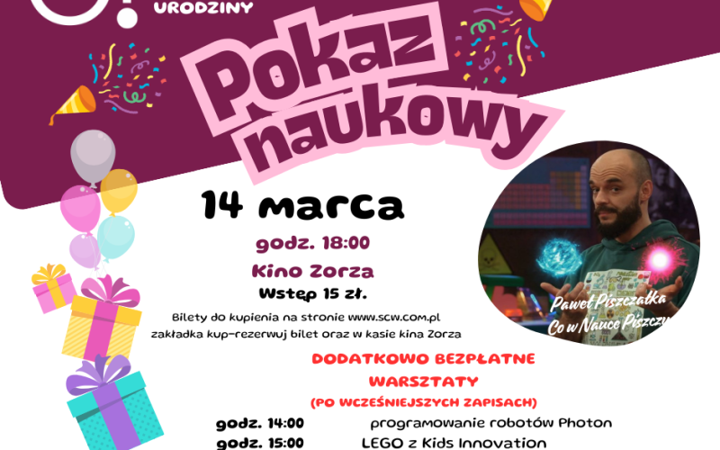 pokaz naukowy (Post na Facebooka)